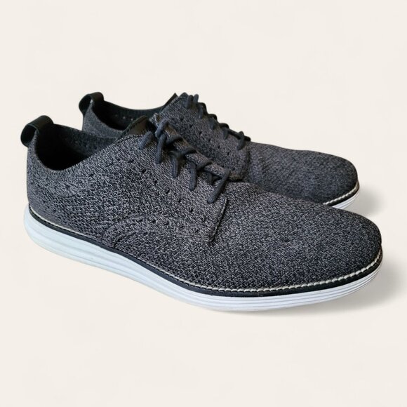 Cole Haan Orginal Grand Stitchlite Oxford Gray Knit Mens 9 - Picture 2 of 9